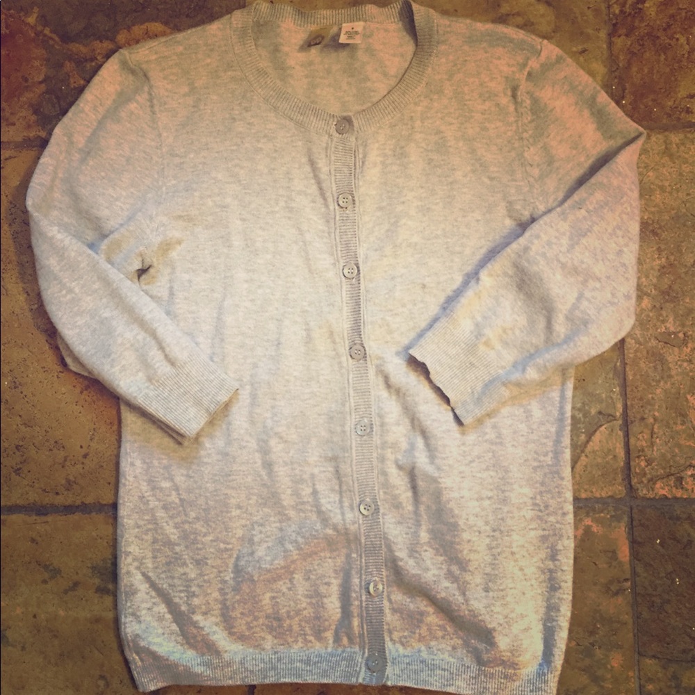 GUC Nordstrom/Brass Plum Heather Gray Cardigan